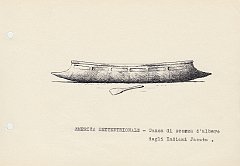 077 America Settentrionale - canoa di scorza d'albero degli Indiani Jacuta